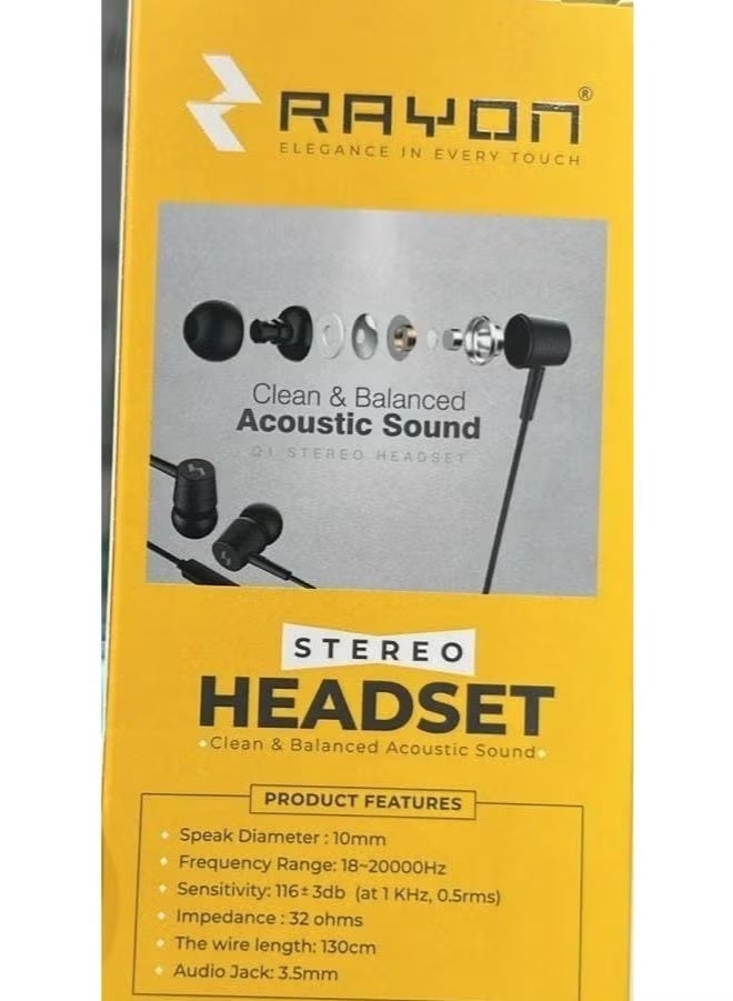 Rayon Stereo Q1 Headset - Image 1